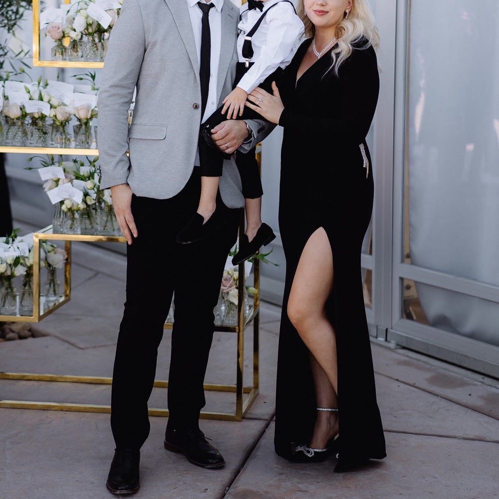 Mac Duggal black dress